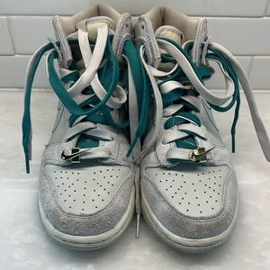 Nike Dunk High SE " First Use Pack"-Green Noise, size 4Y